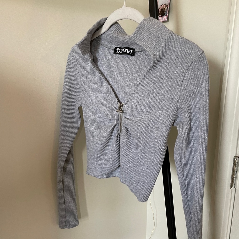 The Kript ribbed cropped long sleeve